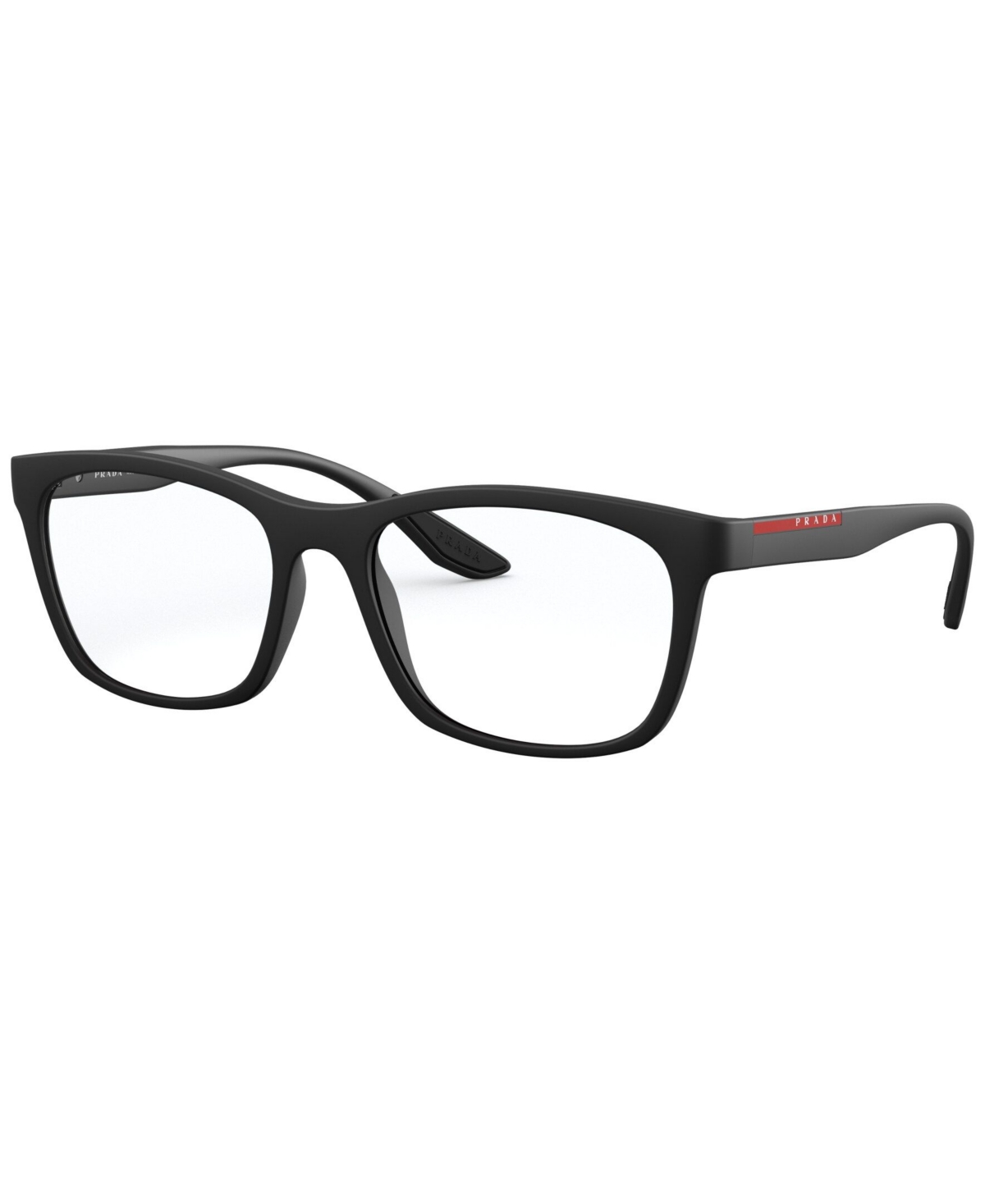 Ps 02NV Men's Square Eyeglasses - Black