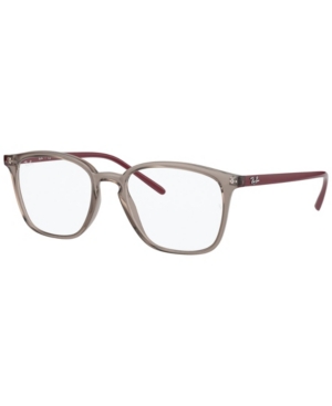 Ray Ban Ray-ban Rx7185 Unisex Square Eyeglasses In Gray