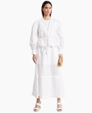 Inc Cropped Embroidered Jacket Created for Macy's