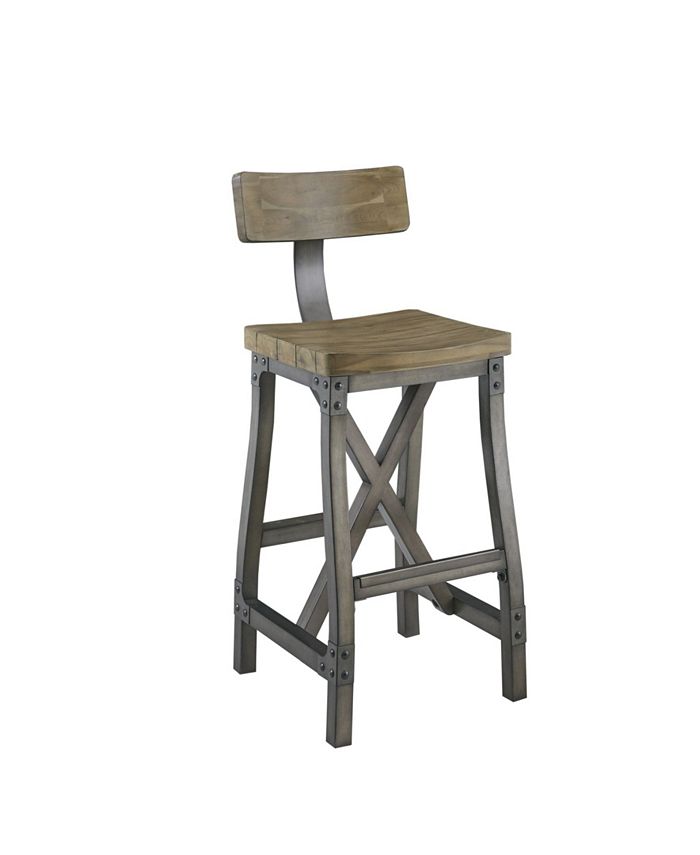 INK+IVY Lancaster Bar Stool with Back Macy's