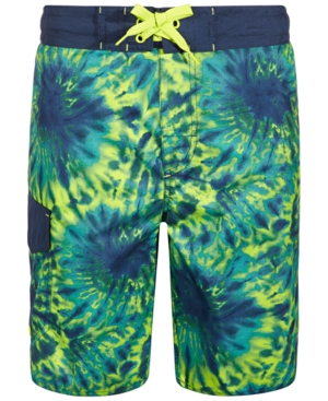 Laguna Big Boys Trippy Tie-Dye Swim Trunks