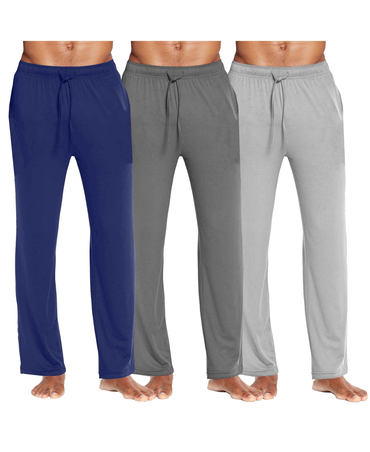 Galaxy By Harvic Men's Classic Lounge Pants, Pack Of 3 In Multi5