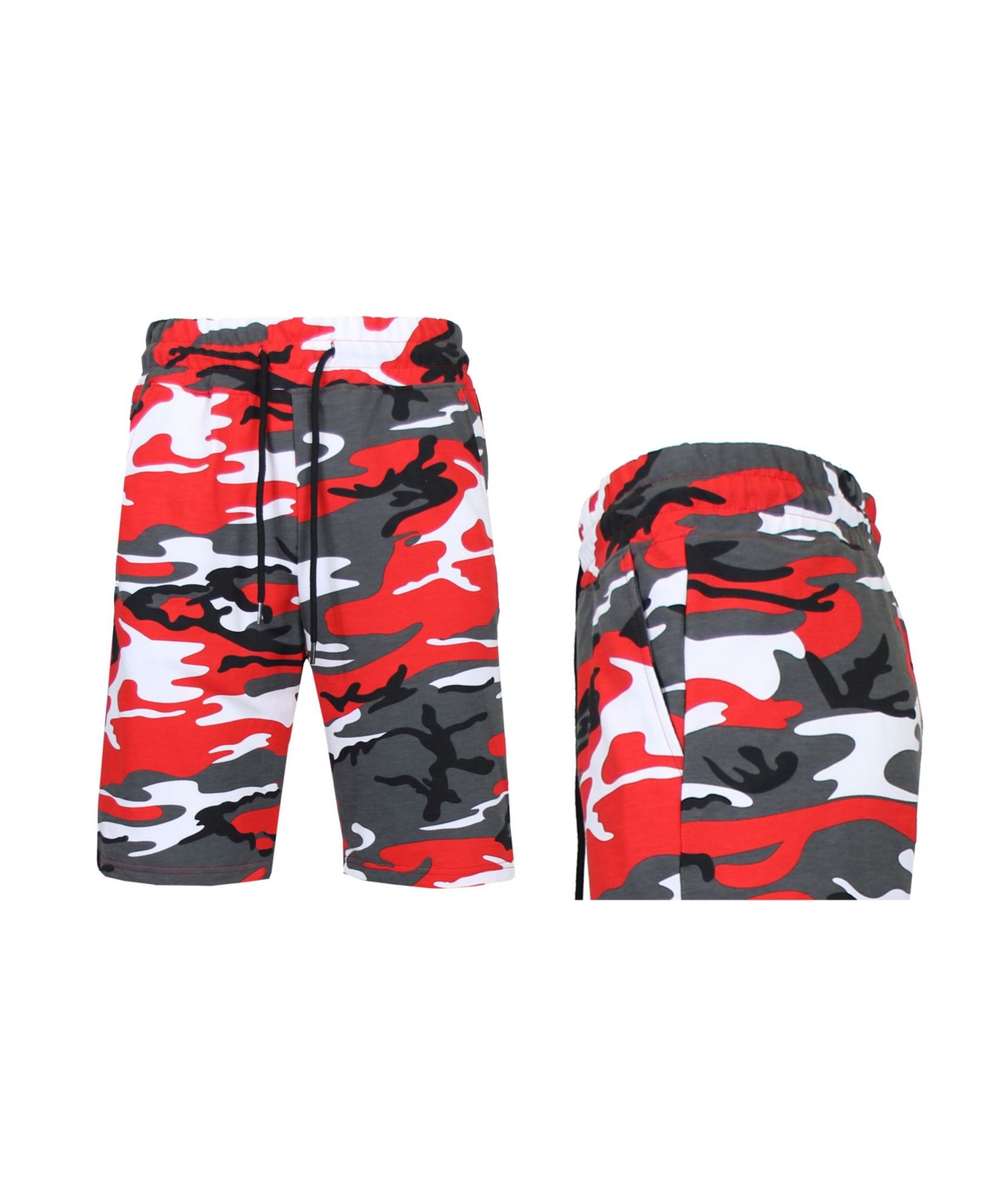 Men's French Terry Camo Printed Lounge Shorts - Multi