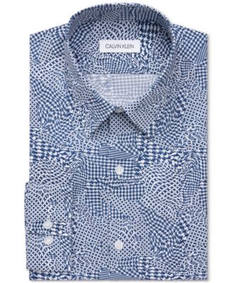 Calvin Klein Men s Stain Shield Extreme Slim Fit Wrinkle Free Stretch Dress Shirt Macy s