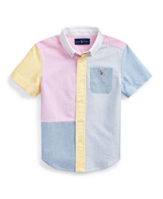 Polo Ralph Lauren Little Boys Striped Cotton Oxford Fun Shirt Macy's