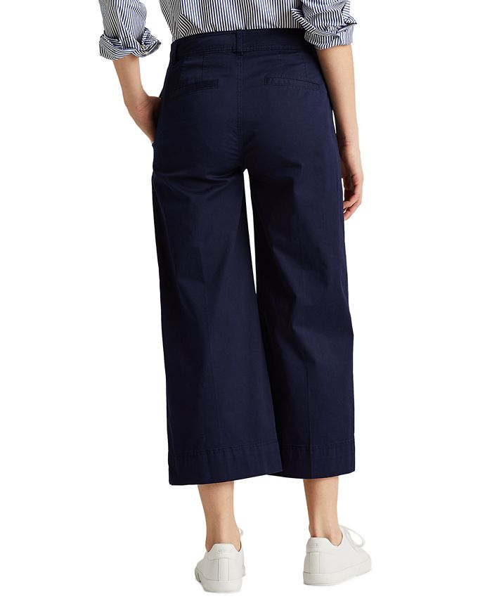 Lauren Ralph Lauren Petite Cotton Twill Pants - Macy's