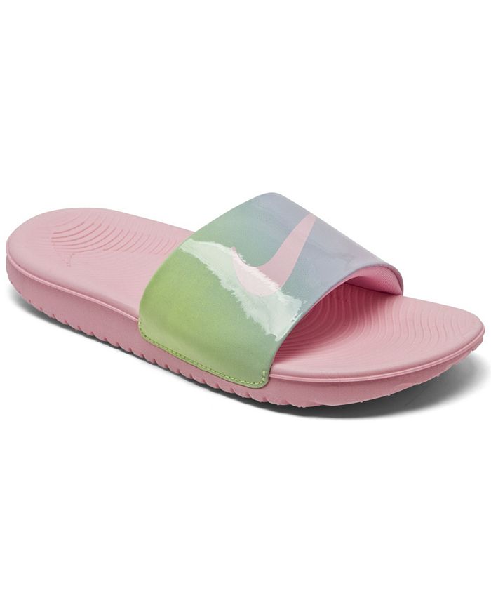 Advent efterskrift forarbejdning Nike Big Girls Kawa Slide SE2 Slide Sandals from Finish Line - Macy's