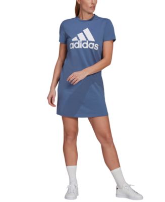 adidas Women's Logo Crewneck Cotton Dress - Macy's