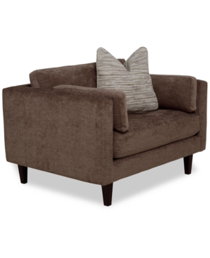 Furniture Closeout! Jesslie 47" Fabric Chair, Created For Macy's In Uber Latte