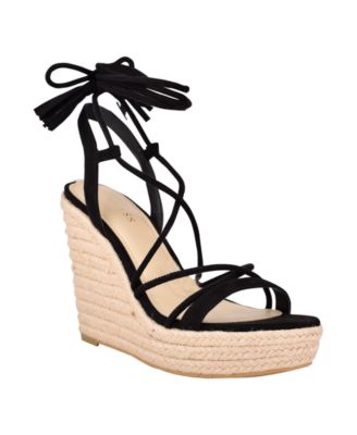guess women's wedge sandals