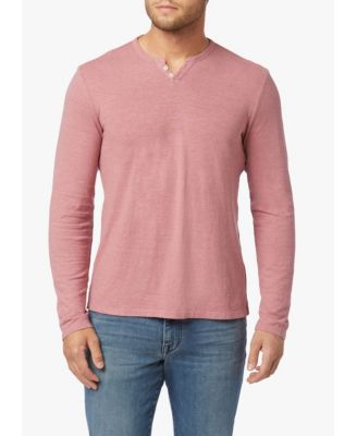 mens pink henley