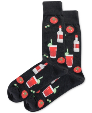 Hot Sox Men's Bloody Mary Socks In Black