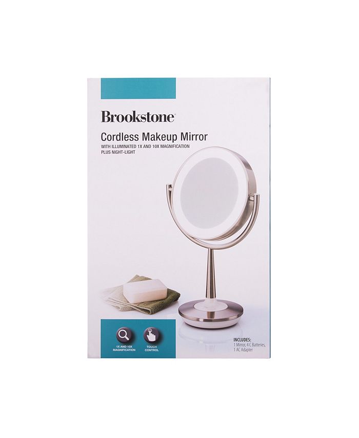 Brookstone Cordless Illuminated Makeup Mirror Macy's