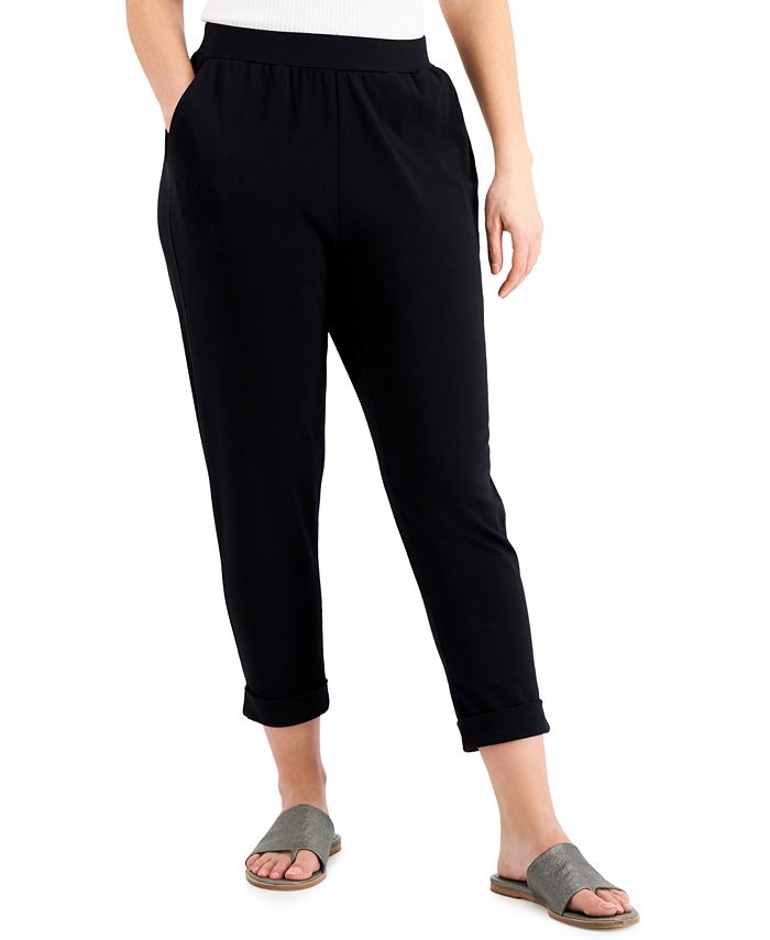 Eileen Fisher Cropped Slouch Pants - Macy's