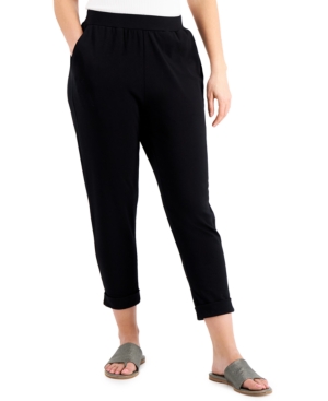 EILEEN FISHER CROPPED SLOUCH PANTS