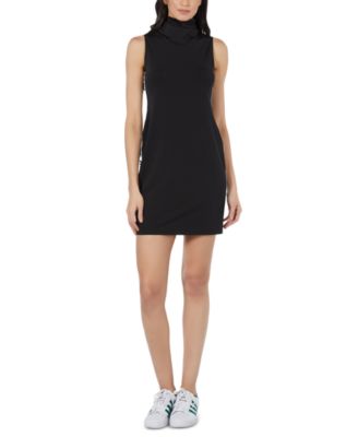 bebe - Juniors' Mock-Neck Built-In Face Mask Dress