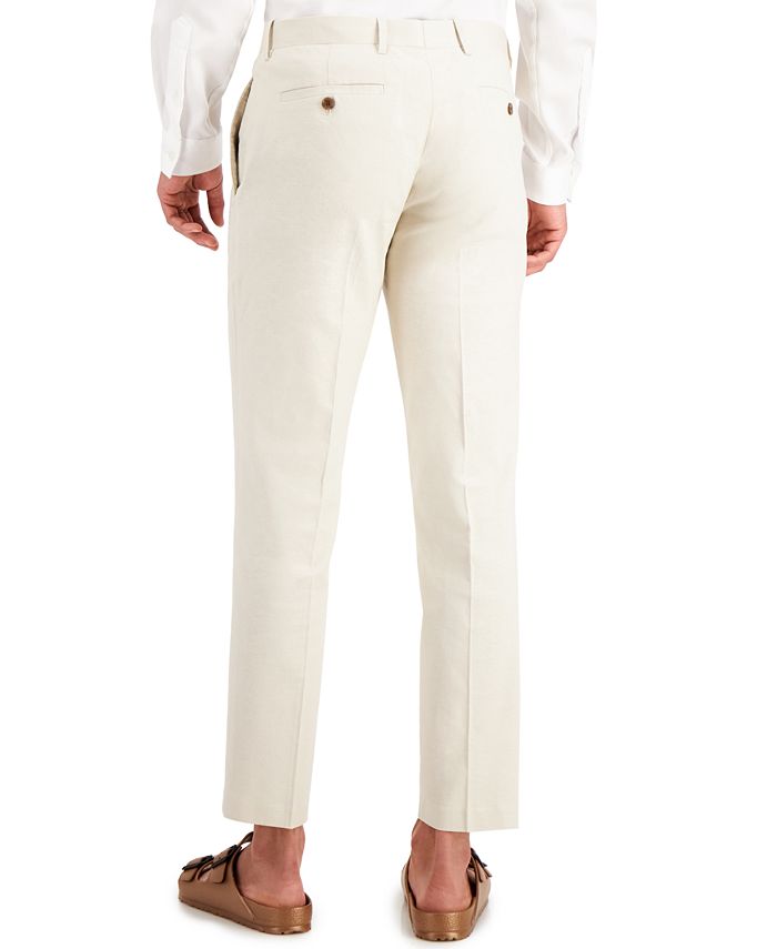 I.N.C. International Concepts Men's Slim-Fit Linen Blend Suit Pants ...