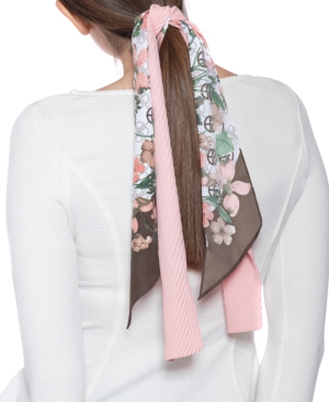 Giani Bernini Logo Floral & Solid Twilly Scarf Set