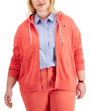 Tommy Hilfiger Plus Size Zip-Front Hoodie