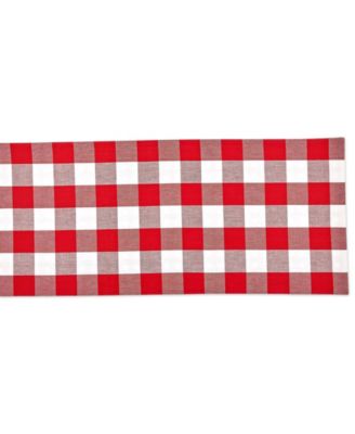 Reversible Gingham - Buffalo Check Table Runner, 14" x 108"