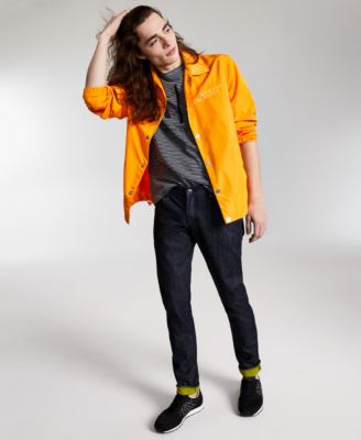 orange armani jacket