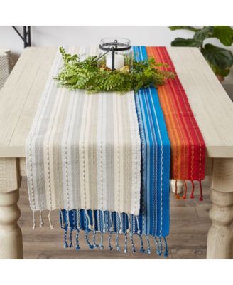 Stripe with Fringe Table Runner