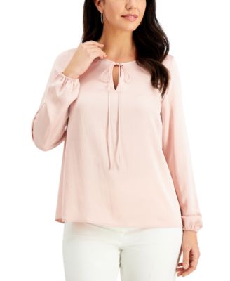 Kasper - Tie-Neck Blouse