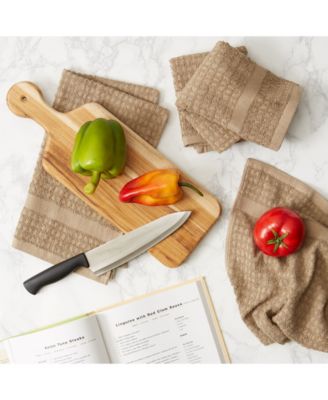 Solid Waffle Terry Dishtowel, Set of 4