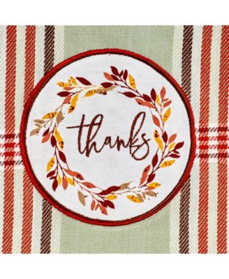 Thanksgiving Cozy Picnic, Plaid Dishtowel, Set of 4