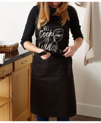 Chef Printed Apron, Cook for Wine, 1 Piece
