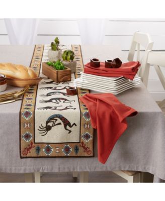 Kokopelli Tapestry Table Runner 13" x 72"