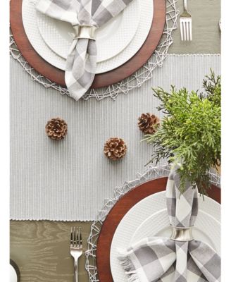 Ribbed Table Runner, 13" x 72"