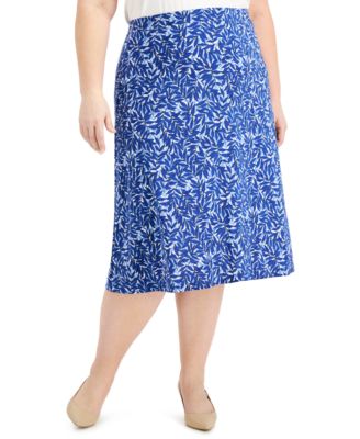 kasper indigo skirt