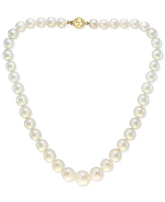 EFFY&reg; 2-Pc. Set Cultured Freshwater Pearl (7-1/2-13mm) Strand Necklace & Matching Stud Earrings