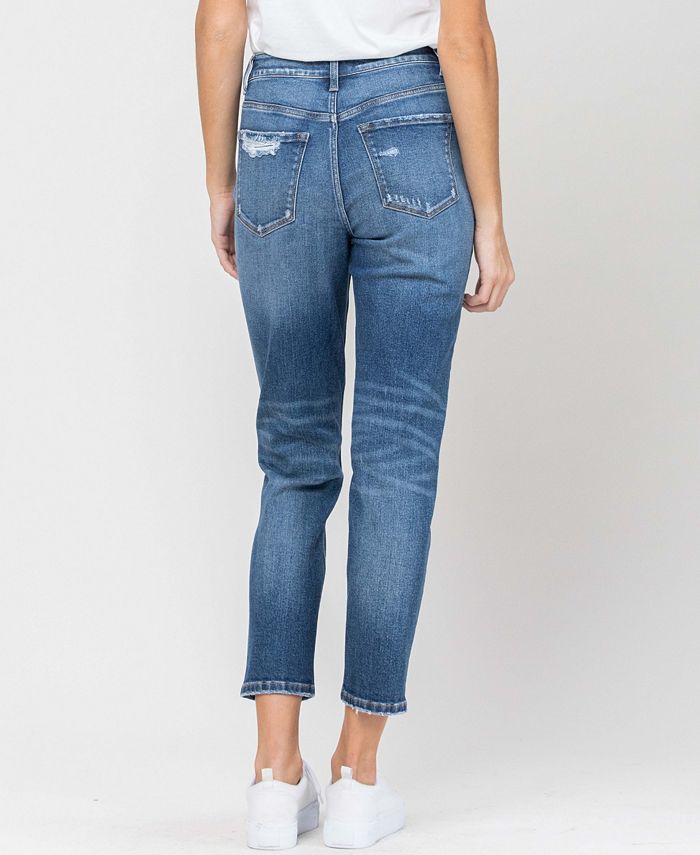 VERVET Women's Button Up Stretch Mom Jeans & Reviews - Jeans - Juniors ...