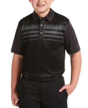 Big Boys Space Dyed Chest Golf Polo Shirt
