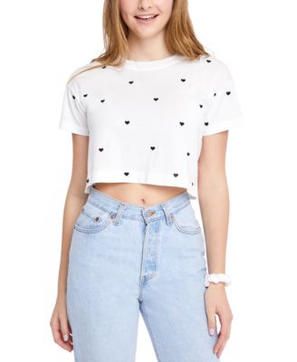 Splendid - Kiki Cropped Embroidered T-Shirt