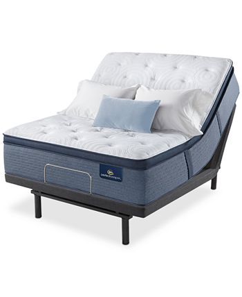 Serta - Perfect Sleeper Renewed Night 16" Plush Pillow Top Mattress Set- California King