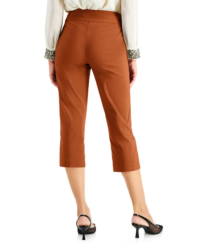 JM Collection Studded Pull On Capri Pants, Created for Macy's - Macy's