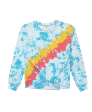 Belle Du Jour Big Girls Long Sleeve Tie Front Top