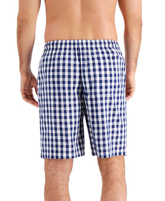 Club Room Men's Gingham Pajama Shorts, Created for Macy's - Macy's