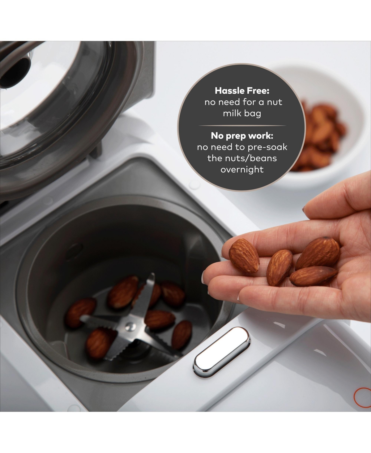CHEFWAVE MILKMADE NON-DAIRY MILK MAKER WITH 6 PROGRAMS, AUTO CLEAN 