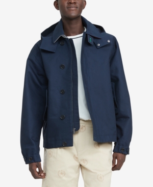 Tommy Hilfiger Men's Benny Removable-Hood Rain Jacket