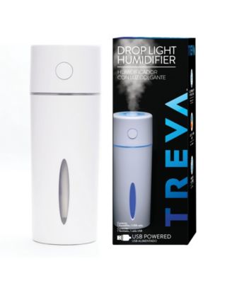 Treva - Drop Light Cool Mist Travel USB Ultrasonic Humidifier with 7-Color LED Lights, 150 mL
