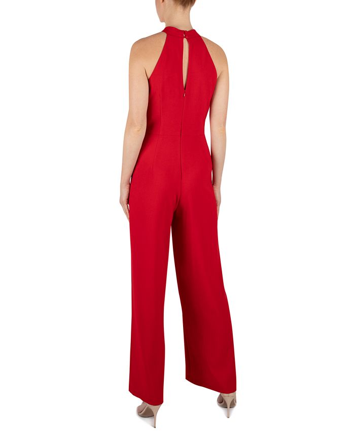 julia jordan TwistFront Halter Jumpsuit Macy's