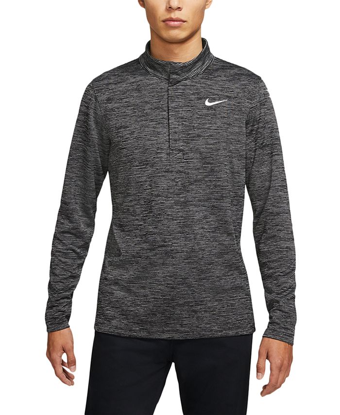 Nike Men's Victory Dri-FIT Heathered Stripe Golf Quarter-Zip - Macy's