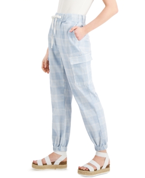 Tinseltown Juniors' Plaid Jogger Pants