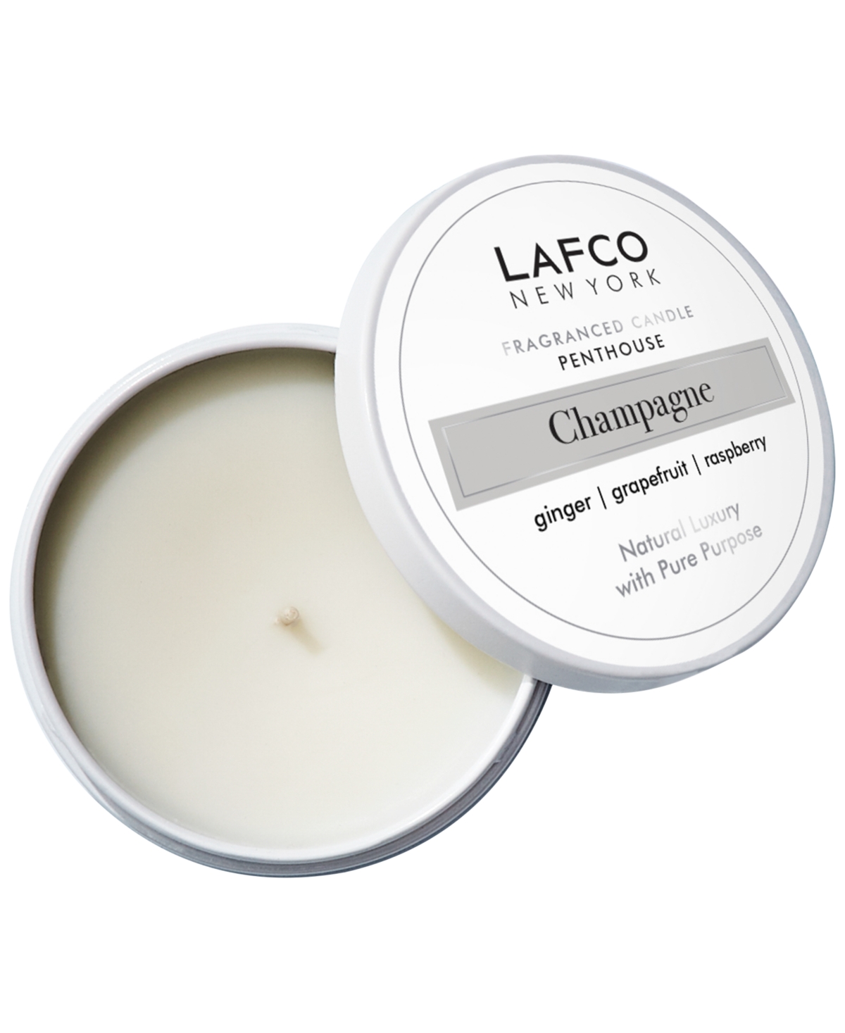 Champagne Penthouse Travel Candle, 4-oz. - White