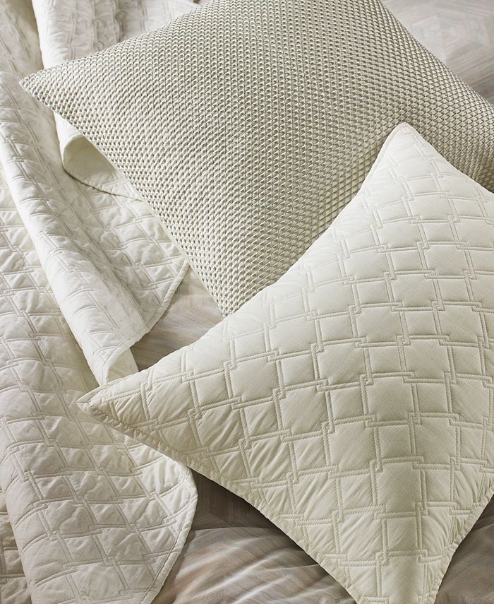 Hotel Collection Luster Geo Euro Sham, Created for Macy's & Reviews
