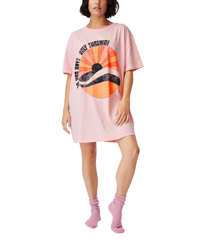 COTTON ON Women's Cotton 90's T-shirt Nightie Sleepshirts - Macy's
